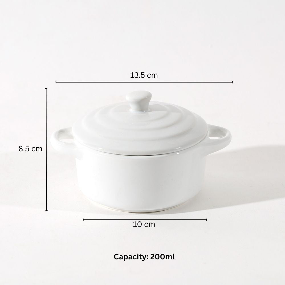 Therma Ceramic Serving Pot Mini - White