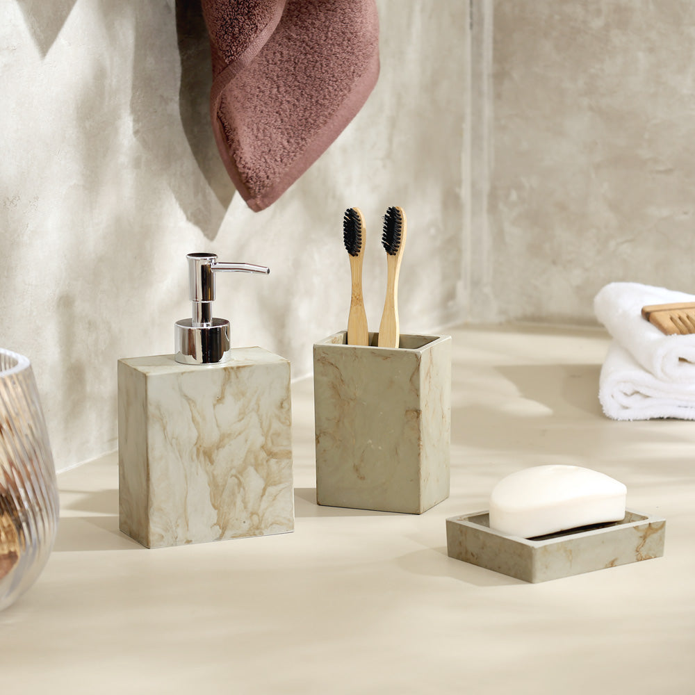Thorne 3-piece Bathroom Set - Earth Brown