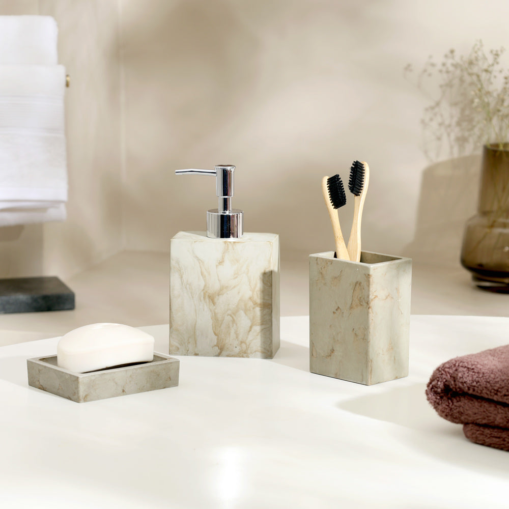 Thorne 3-piece Bathroom Set - Earth Brown