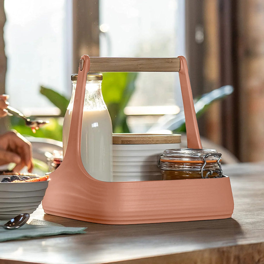Tierra Table Caddy - Terracotta Red