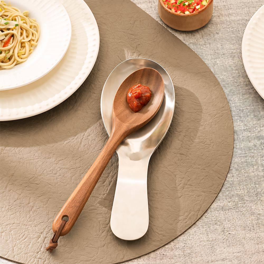 Torres Spoon Rest - Matte Silver