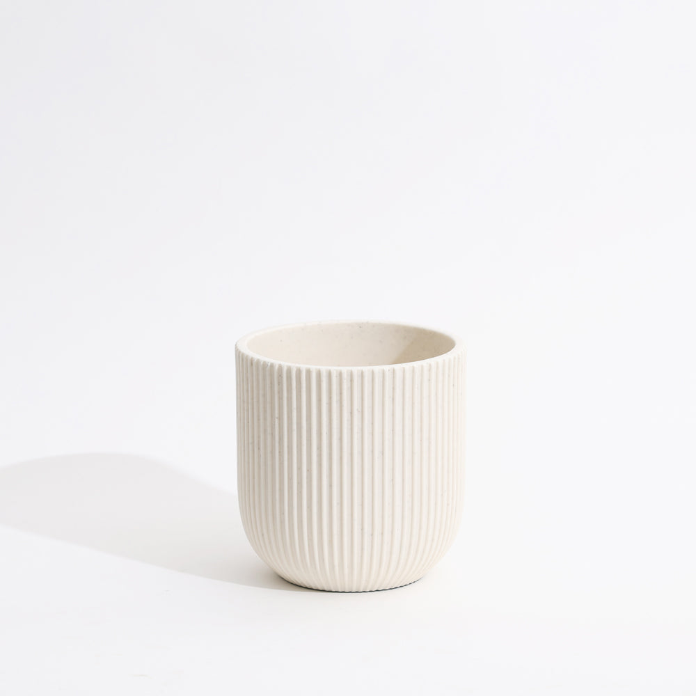 Toro Barrel Planter Small - Speckled White