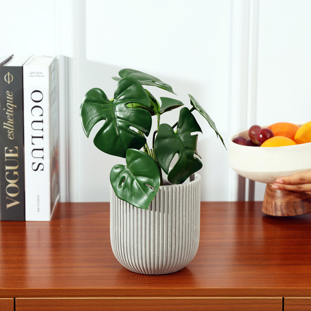 Toro Barrel Planter Small - Light Grey