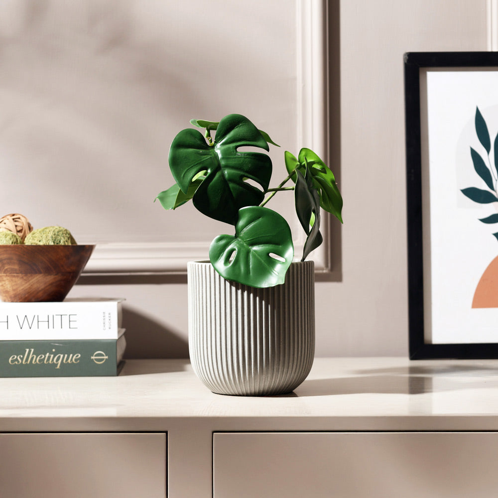 Toro Barrel Planter Small - Light Grey