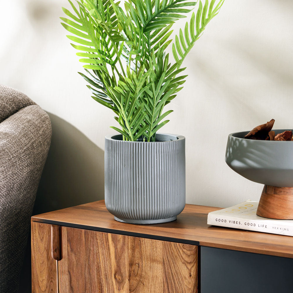 Toro Barrel Planter Small - Dark Grey