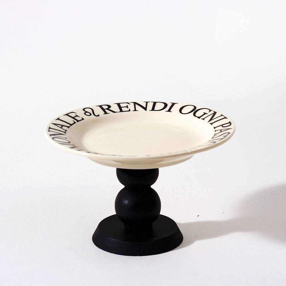 Tosca Elevated Serving Plate Small - Cream