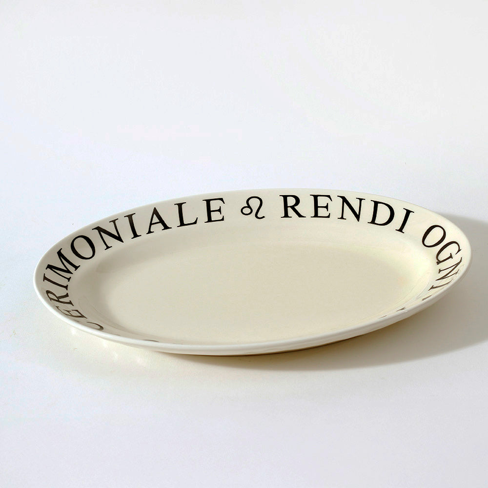 Tosca Oval Platter - Cream