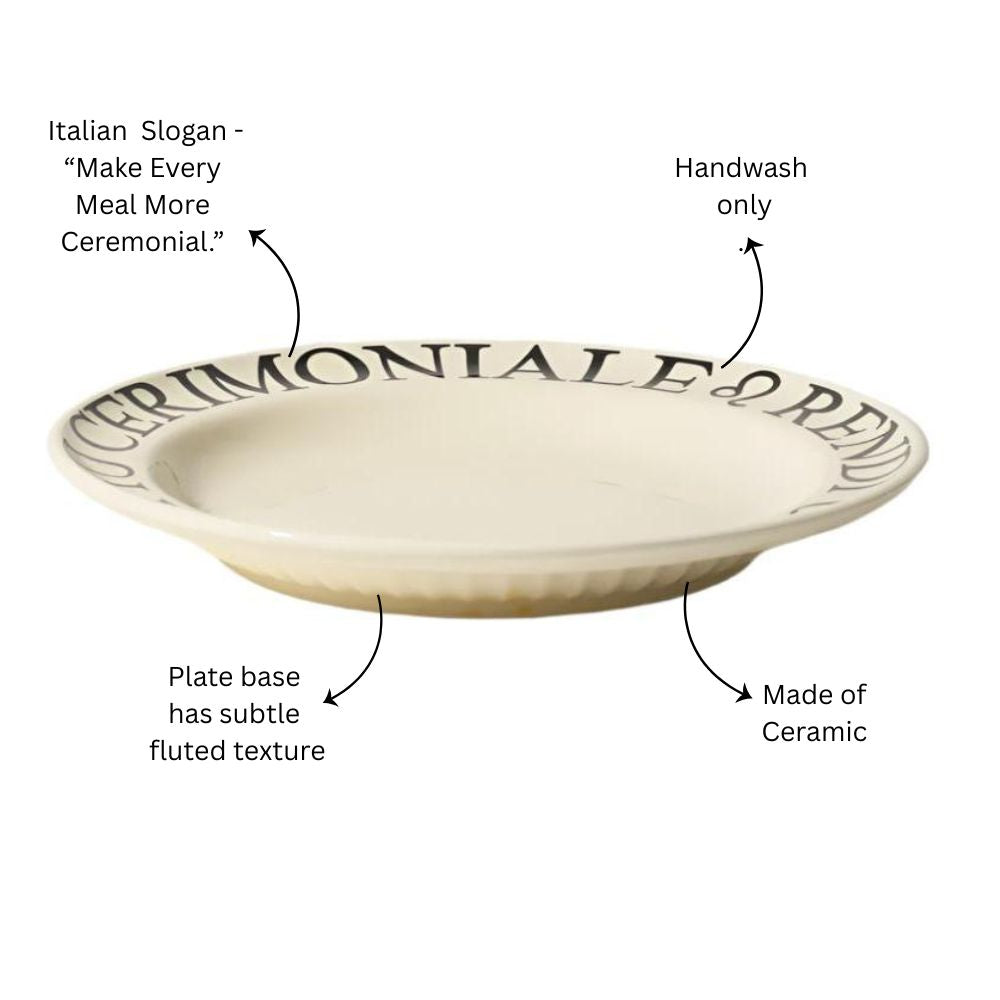Tosca Pasta Plate Medium - Cream