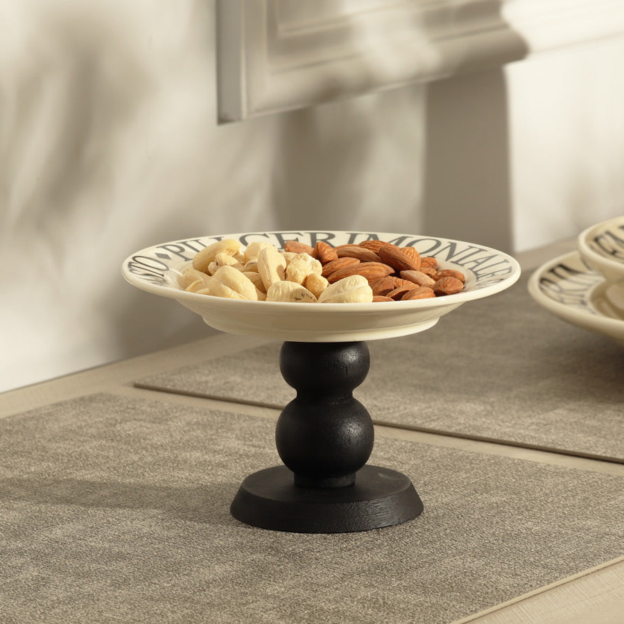 Tosca Elevated Serving Plate Small - Cream