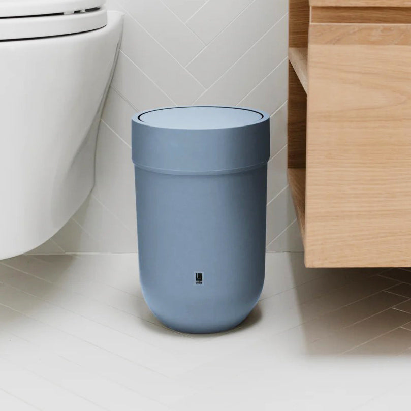 Touch Wastecan with Lid 6L - Blue