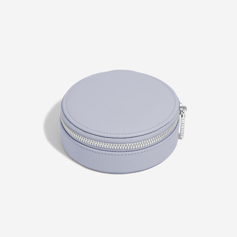 Travel Jewellery Box Round - Lavender