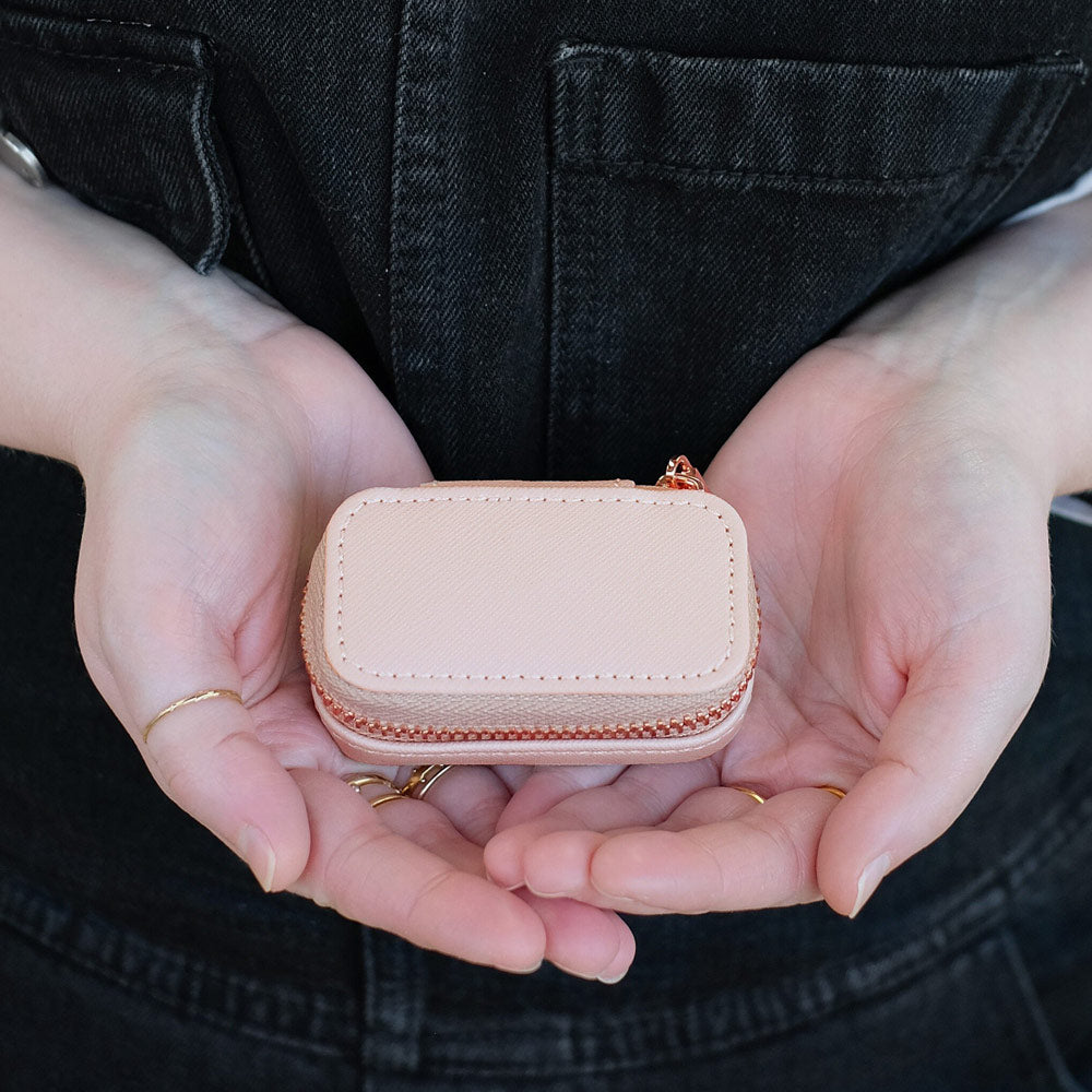Travel Jewellery Pouch Small - Blush Pink