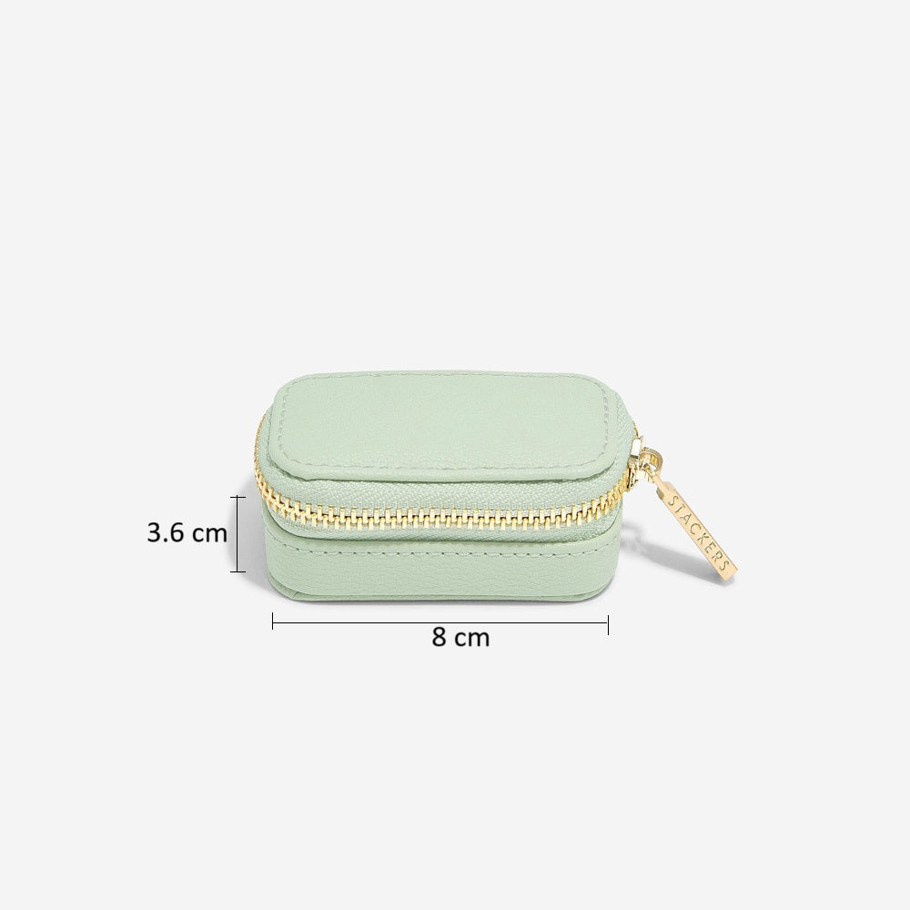 Travel Jewellery Pouch Small - Sage Green