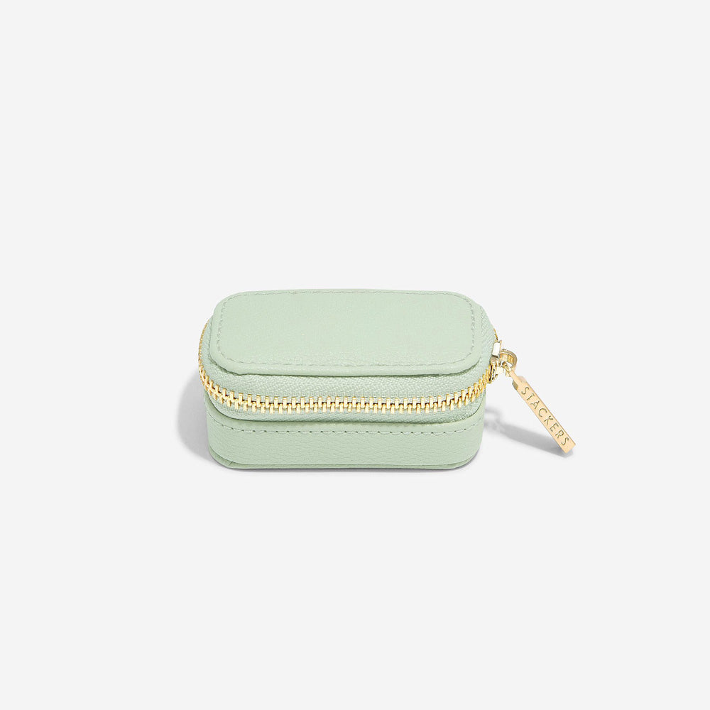 Travel Jewellery Pouch Small - Sage Green