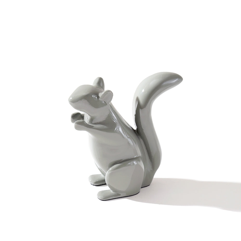 Tree Squirrel Sculpture Small - Harbor Grey
