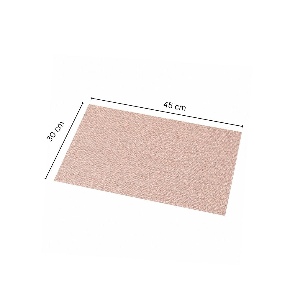 Trellis Mesh Rectangular Placemats, Set of 4 - Sand