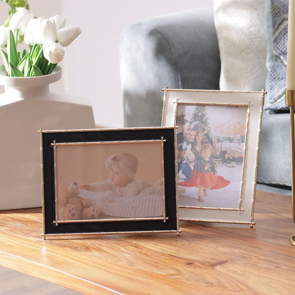 Tress Photo Frame Large - Black Gold