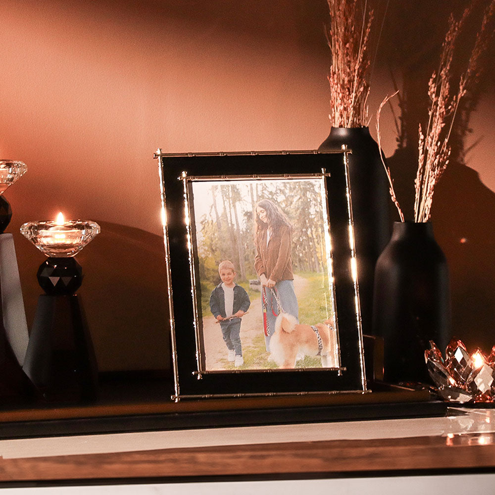 Tress Photo Frame Large - Black Gold