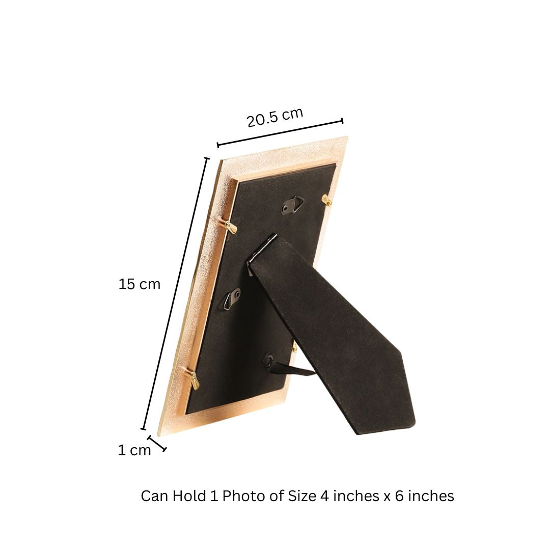 Tress Photo Frame Medium - Black Gold
