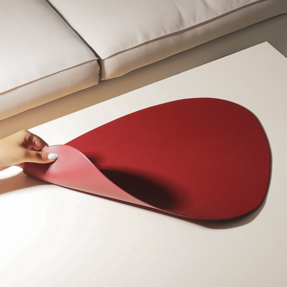 Trigonal Placemats, Set of 2 - Burgundy