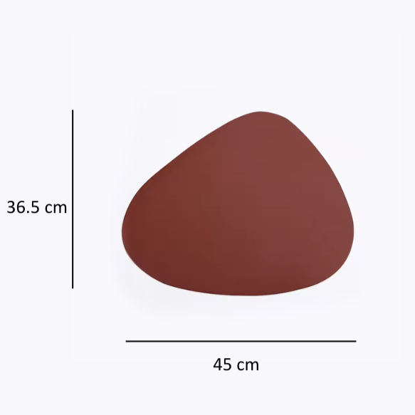 Trigonal Placemats, Set of 2 - Burgundy