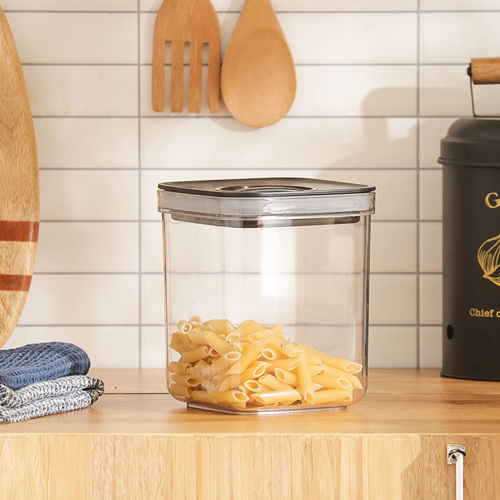 Twist Lock Storage Jar 1300ml - Black