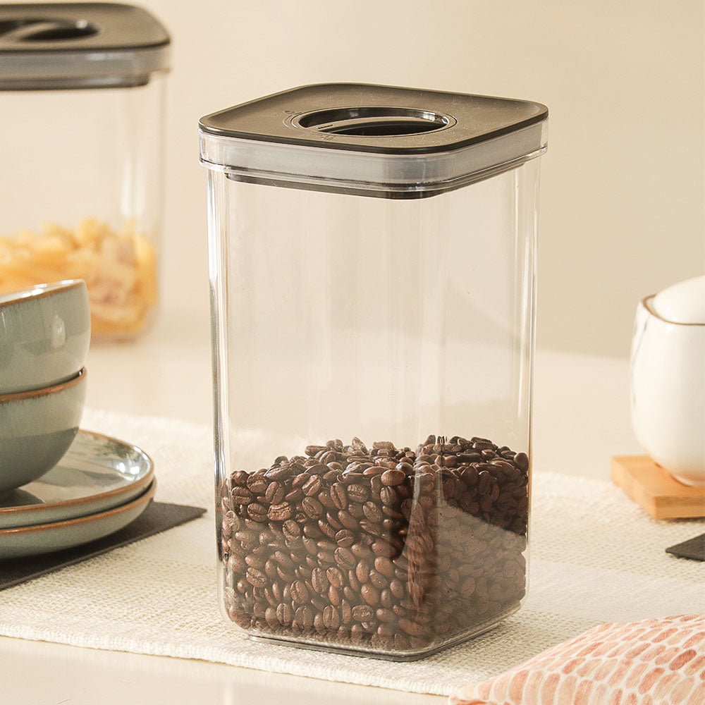 Twist Lock Storage Jar 2000ml - Black
