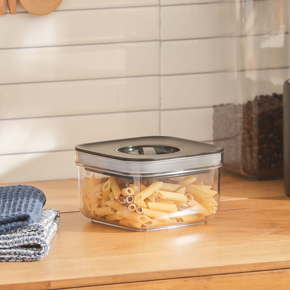 Twist Lock Storage Jar 500ml - Black