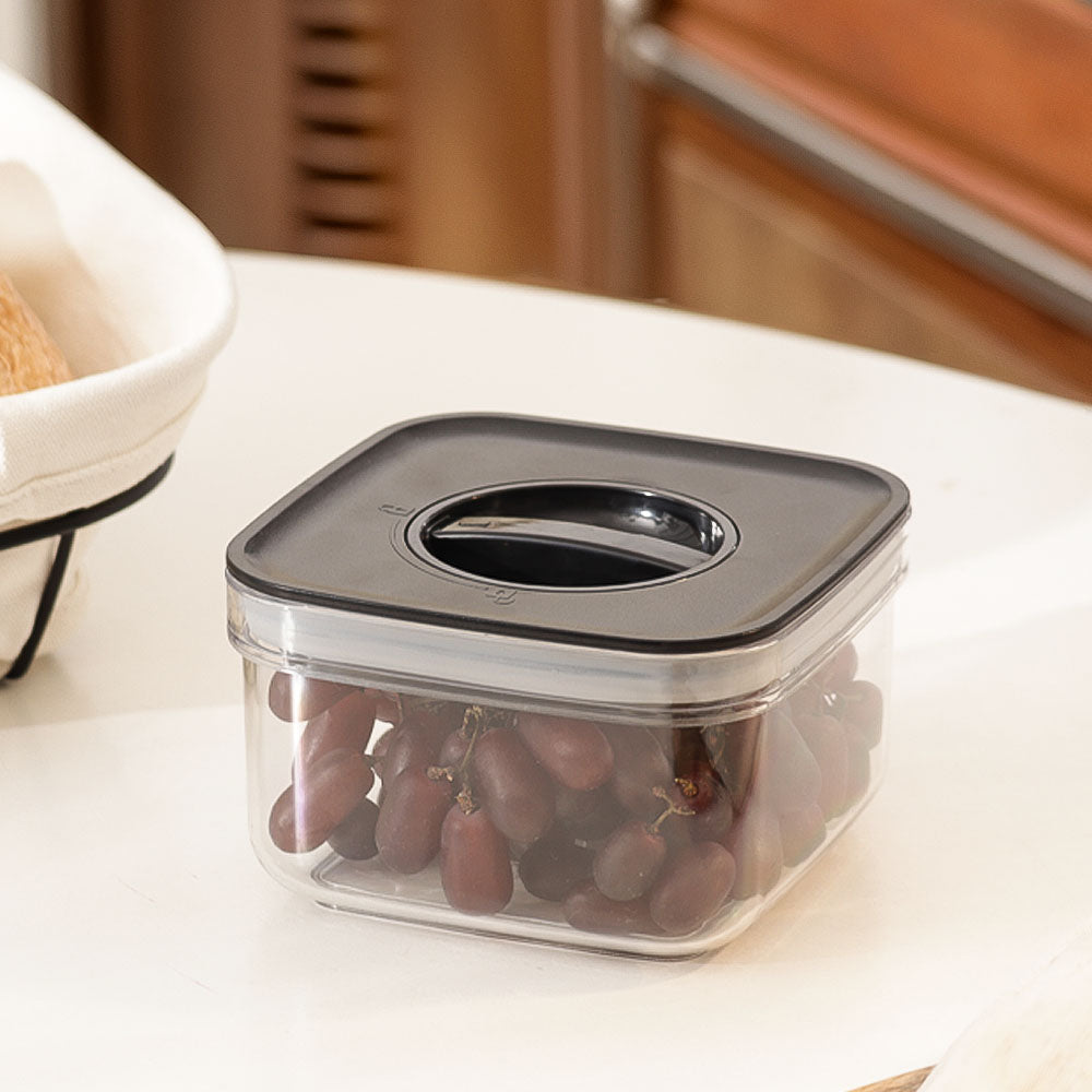 Twist Lock Storage Jar 500ml - Black