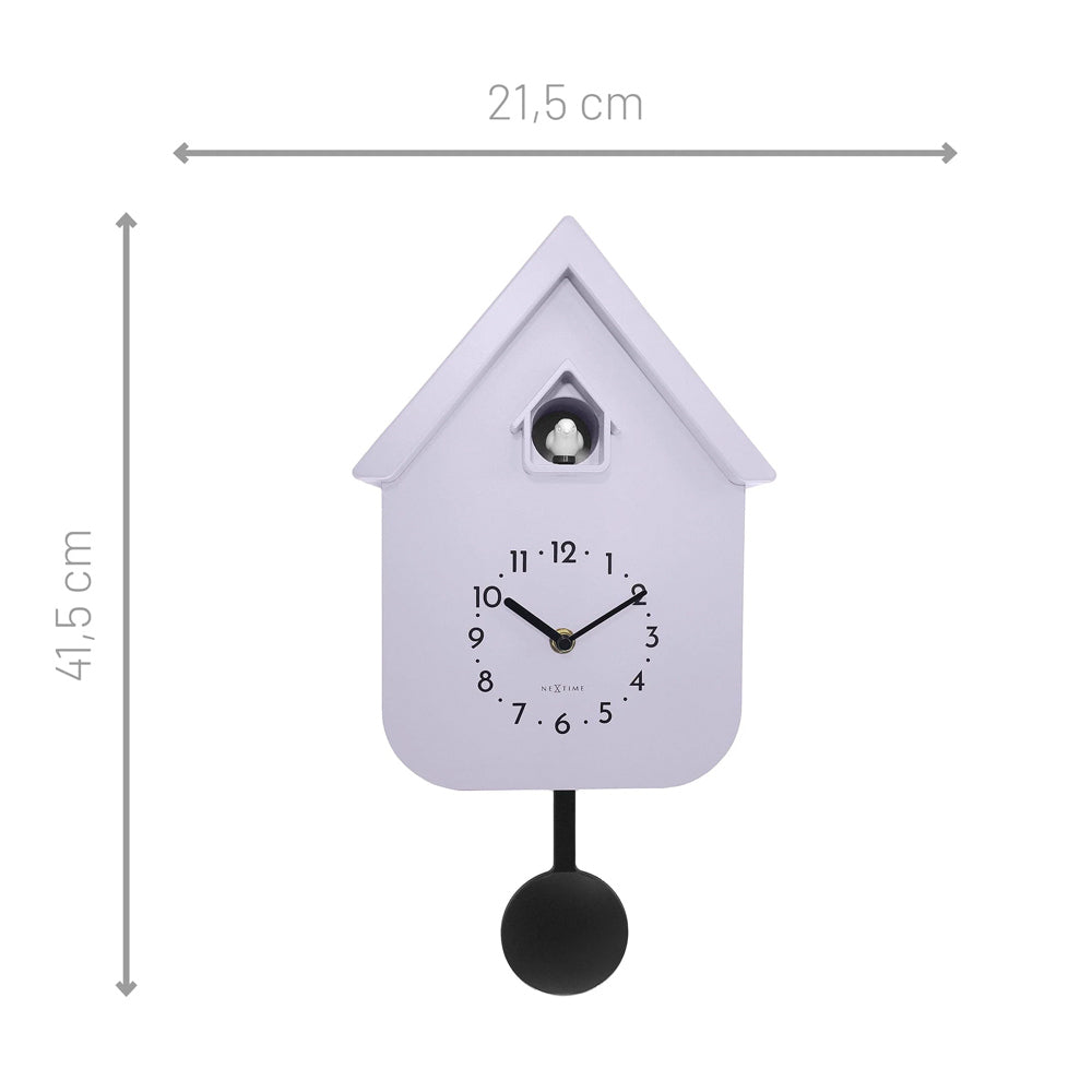 Twitter Cuckoo Wall Clock With Pendulum - Purple