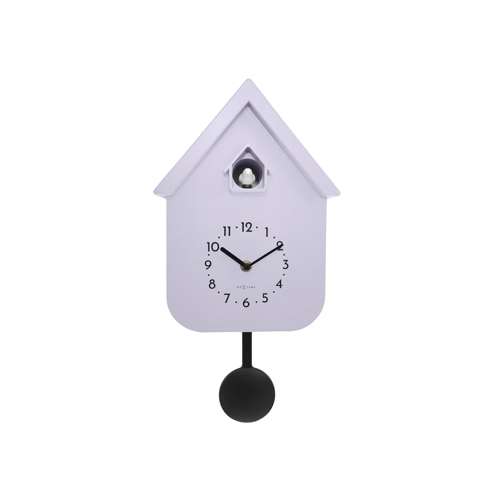 Twitter Cuckoo Wall Clock With Pendulum - Purple
