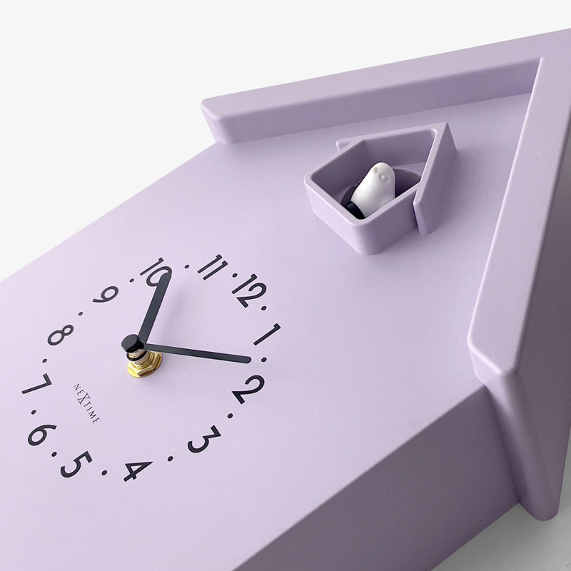 Twitter Cuckoo Wall Clock With Pendulum - Purple