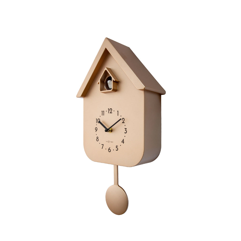 Twitter Cuckoo Wall Clock With Pendulum - Rose Gold