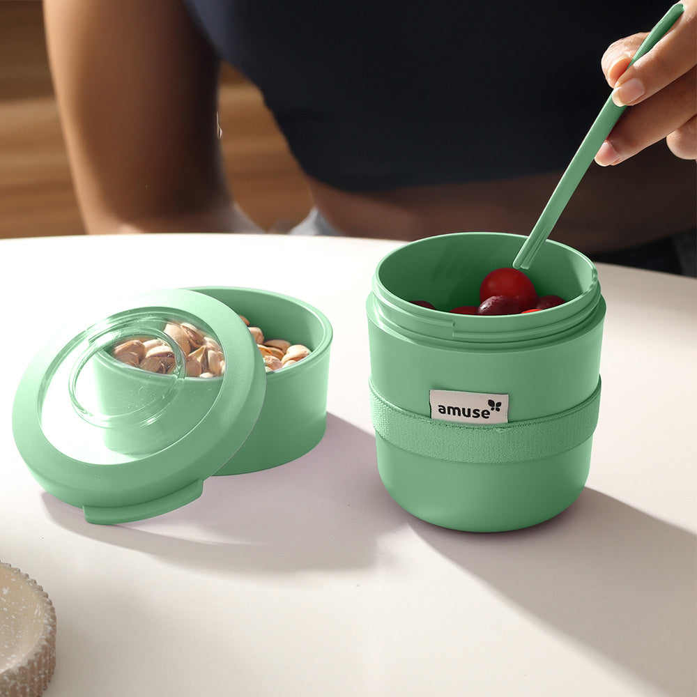 Tylla Duo Snack Box - Sage Green