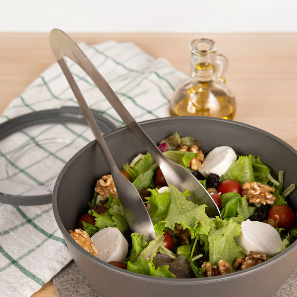 Tylla Storage Bowl with Lid 1000ml - Charcoal Grey