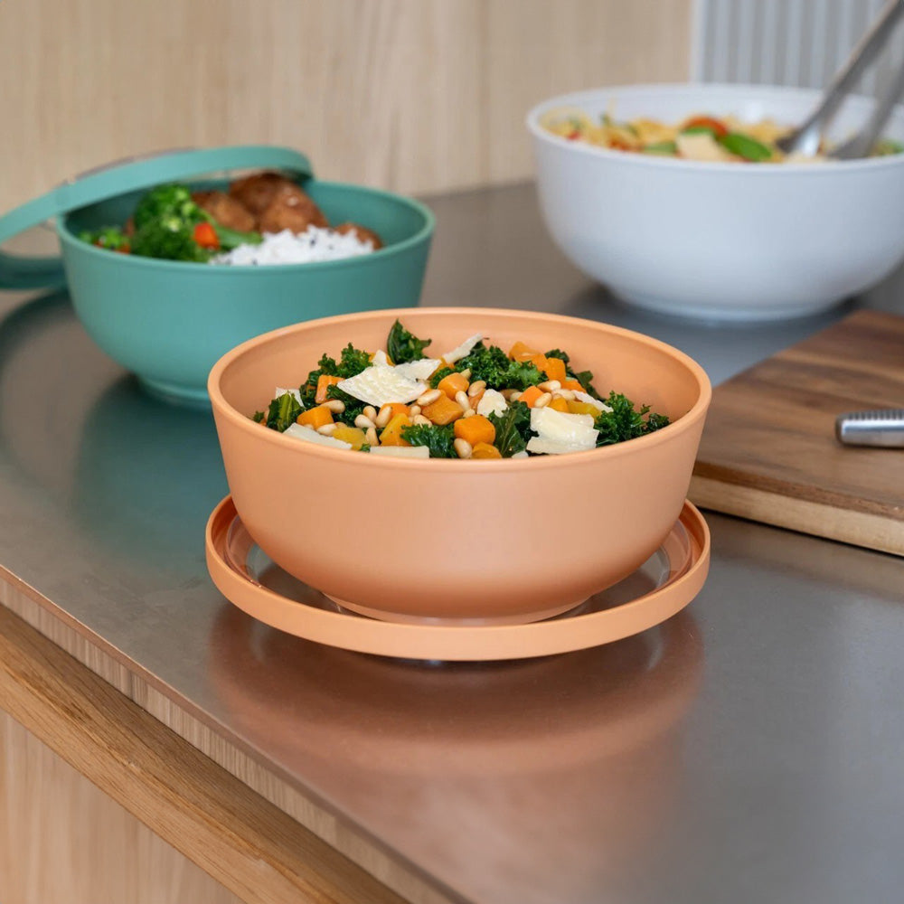 Tylla Storage Bowl with Lid 1000ml - Peach Orange