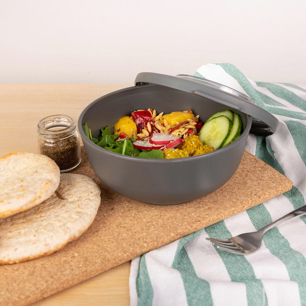 Tylla Storage Bowl with Lid 2000ml - Charcoal Grey