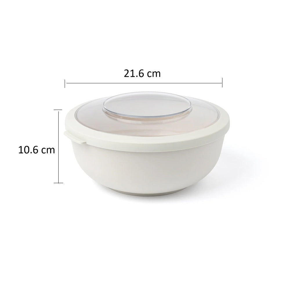 Tylla Storage Bowl with Lid 2000ml - Oat