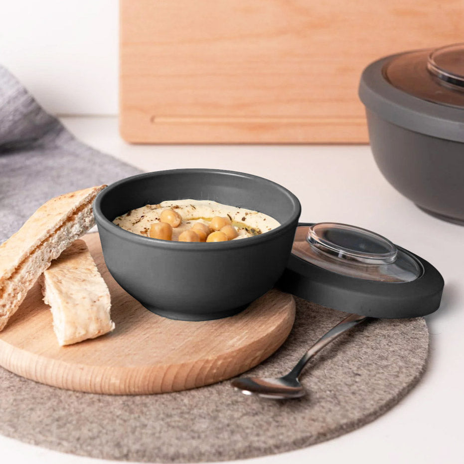 Tylla Storage Bowl with Lid 200ml - Charcoal Grey