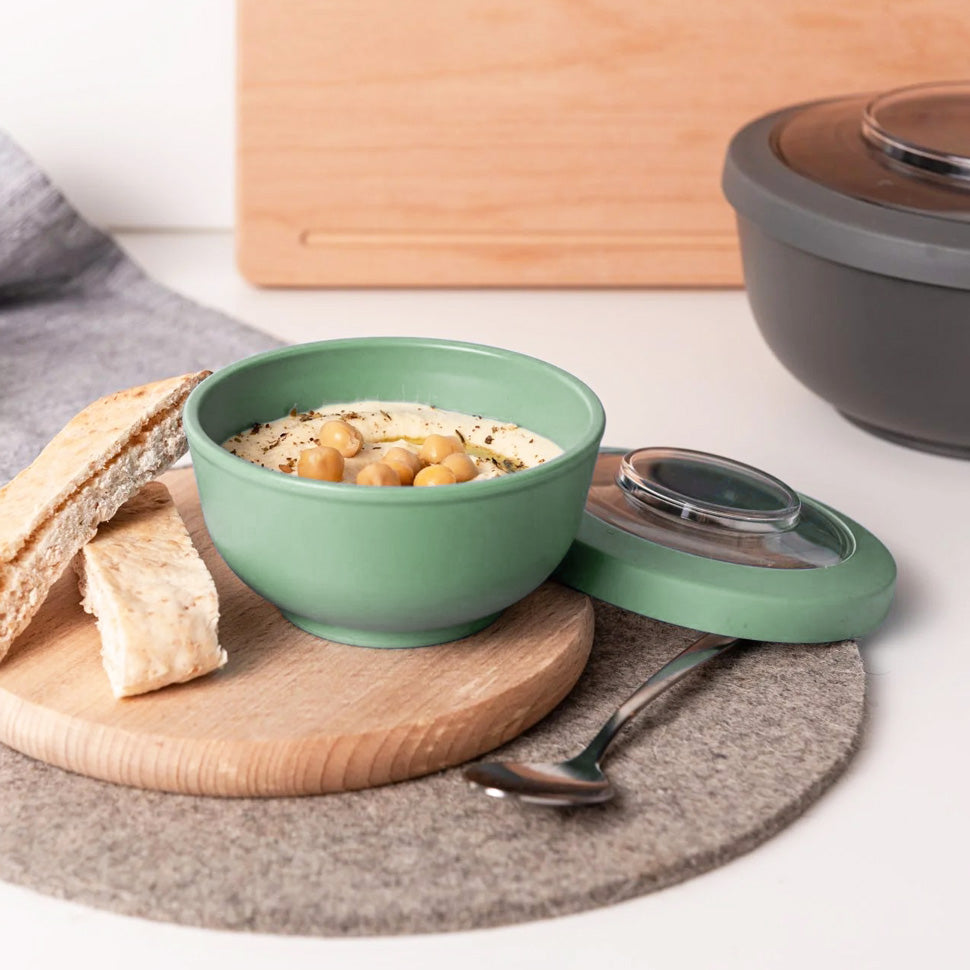 Tylla Storage Bowl with Lid 200ml - Sage Green