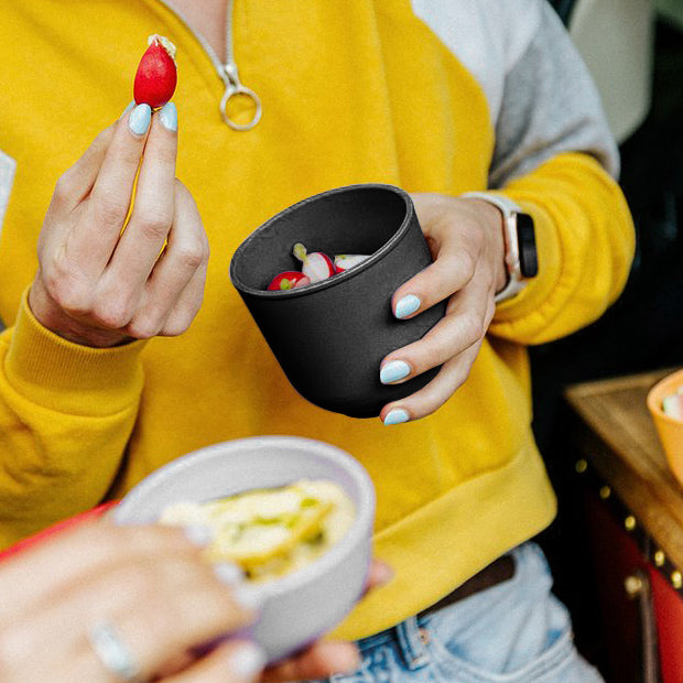 Tylla Storage Bowl with Lid 500ml - Charcoal Grey