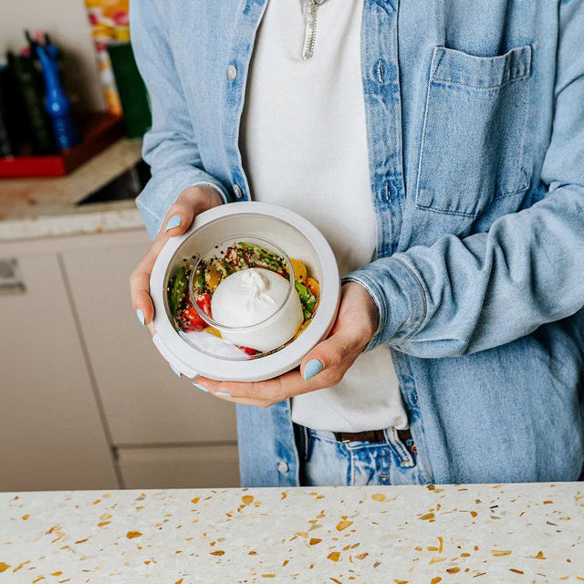 Tylla Storage Bowl with Lid 700ml - Oat