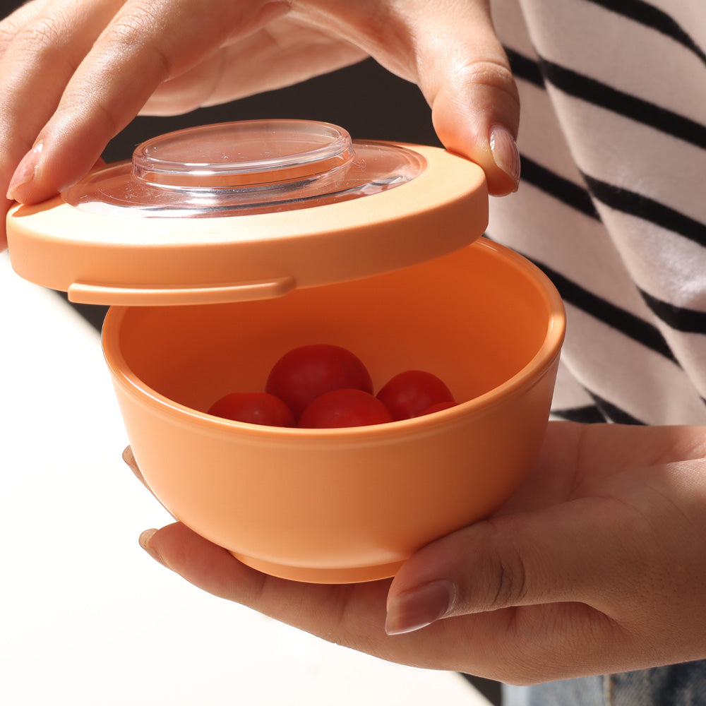 Tylla Storage Bowl with Lid 200ml - Peach Orange