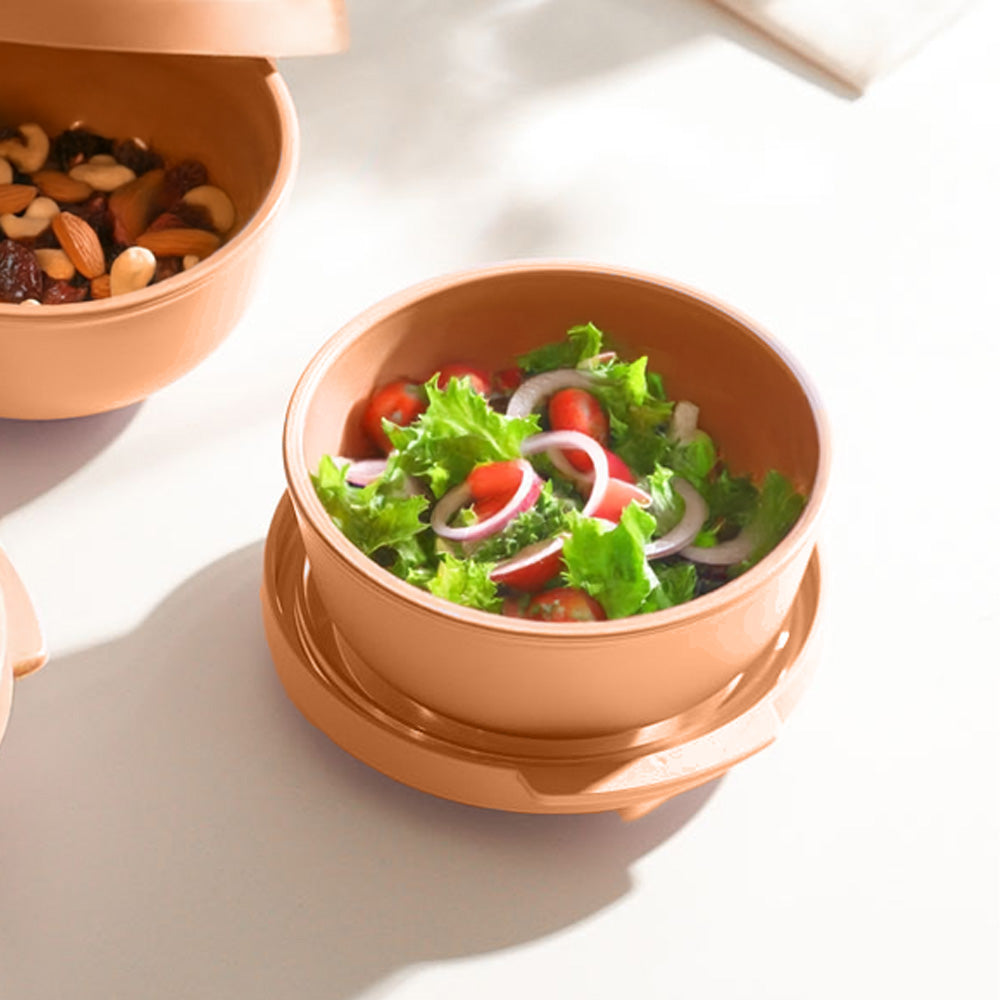 Tylla Storage Bowl with Lid 200ml - Peach Orange