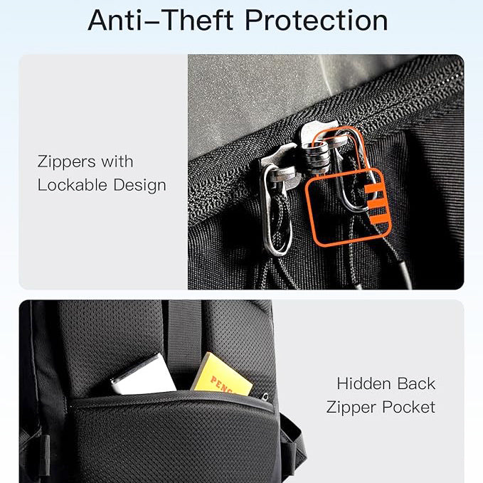 Lightweight Travel Backpack 38.5L - Black