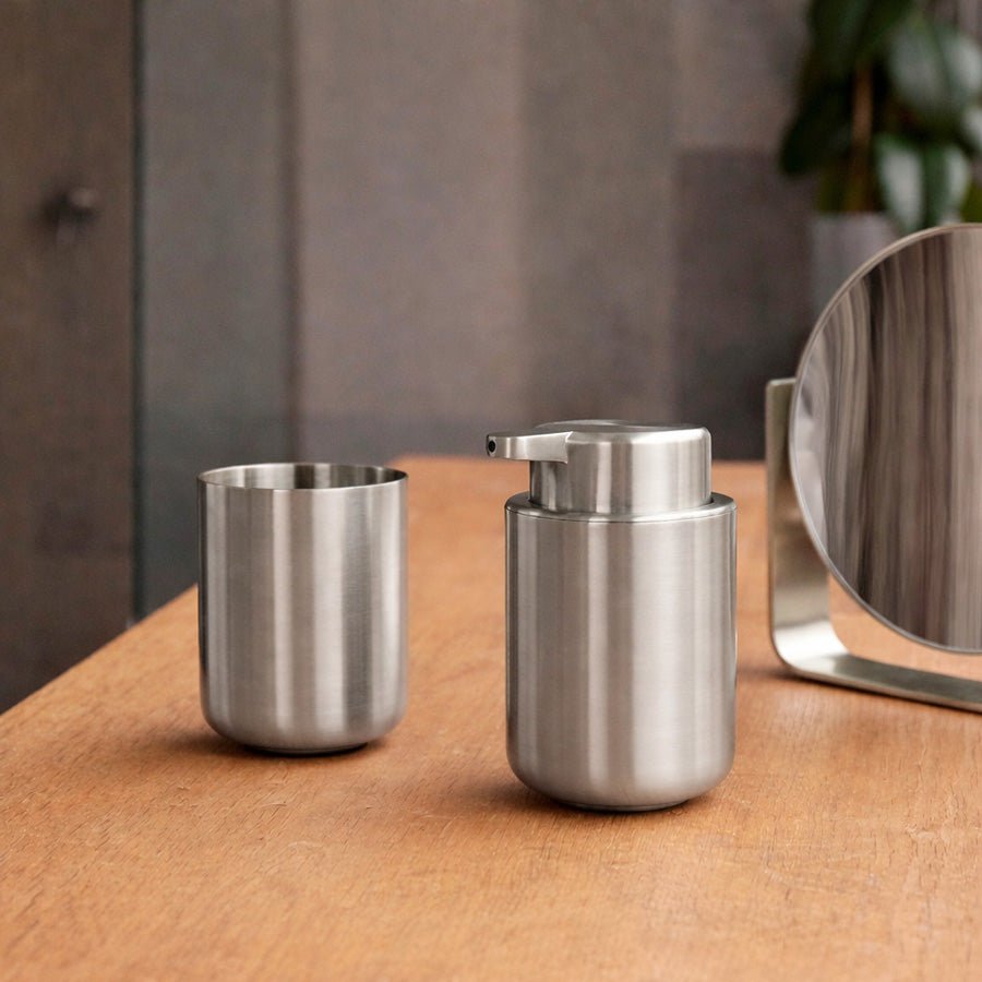 Ume Stainless Steel Toothbrush Tumbler - Matte Steel