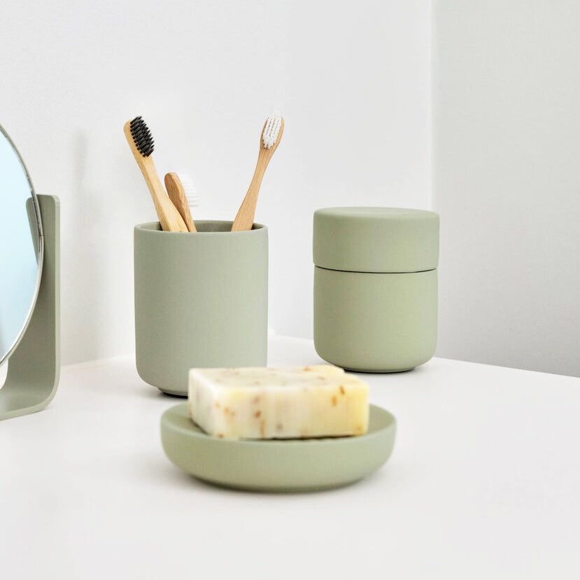 Ume Jar with Lid - Eucalyptus