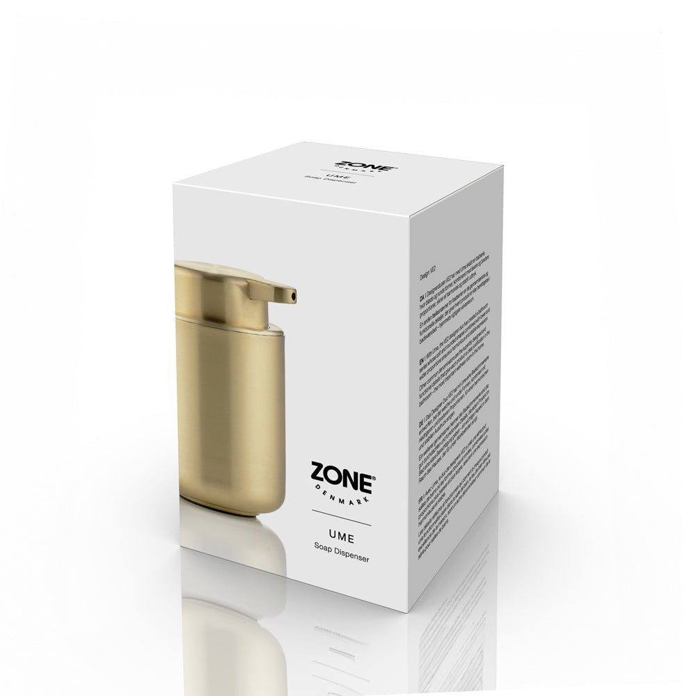 Ume Stainless Steel Soap Dispenser - Matte Brass