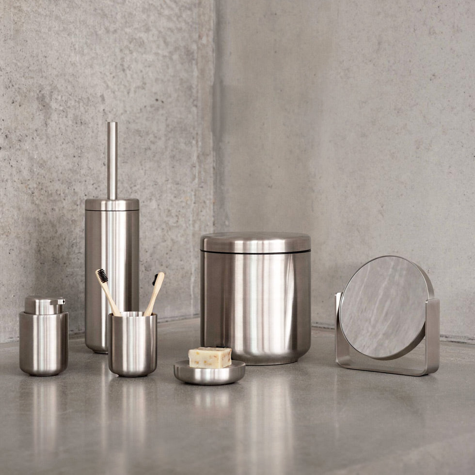 Ume Stainless Steel Soap Dispenser - Matte Steel