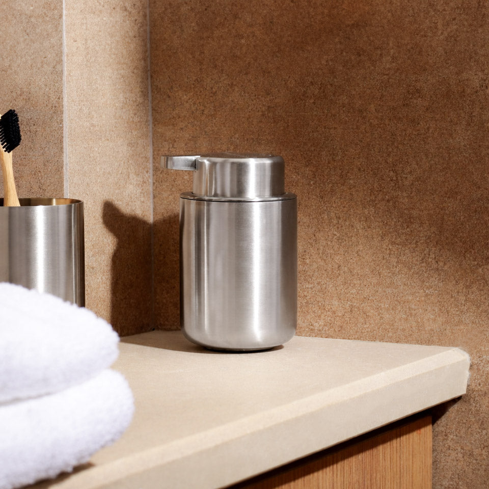 Ume Stainless Steel Soap Dispenser - Matte Steel
